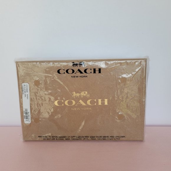 COACH Small Printed Plaid Coated Canvas Wristlet- Red Multi $75. ⭐ - Picture 16 of 16